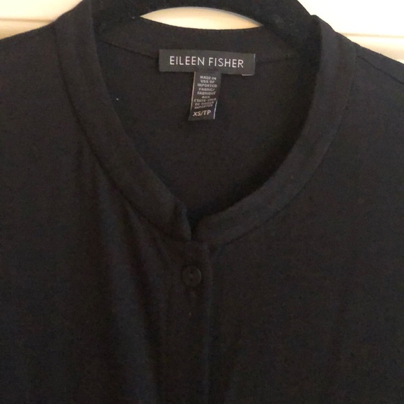 Eileen Fisher midi black dress - Picture 2 of 2